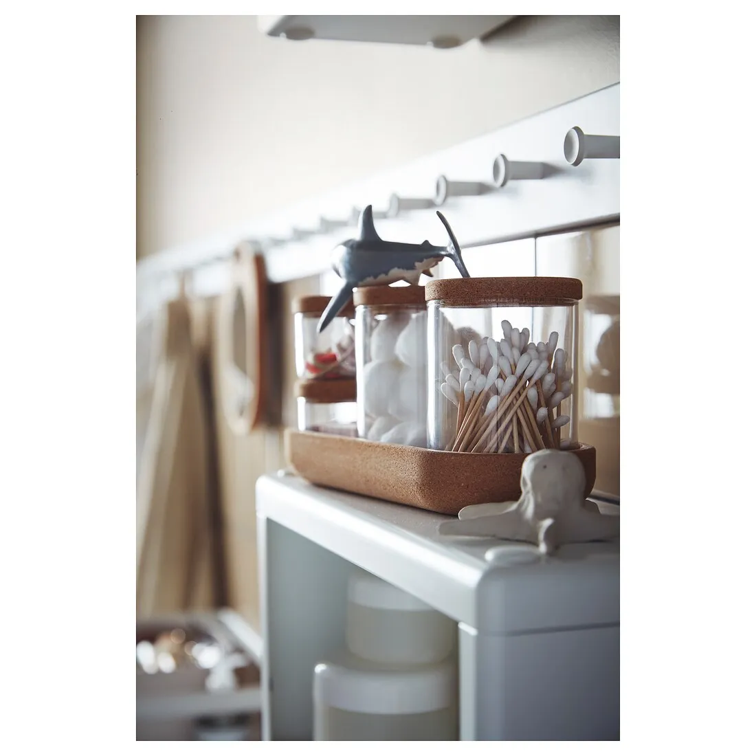 HOT SALE eco-friendly cork tray cork lid for glass storage organiser tableware for dinning room