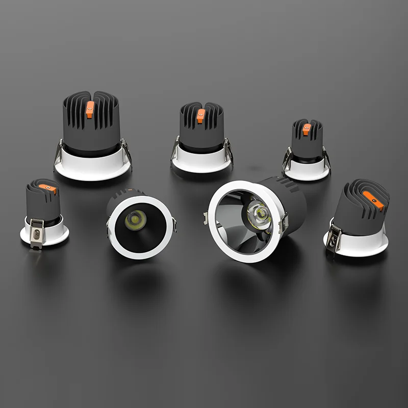 India market hot sale 7w 12w 20w ceiling downlight 3000-6500k round frame led downlight white housing mini led cob downlight