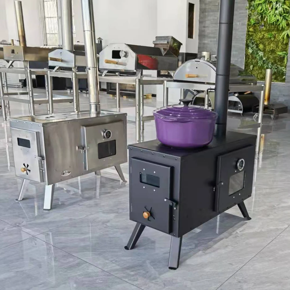 Warmfire  new design high quality wood cooking stove with oven