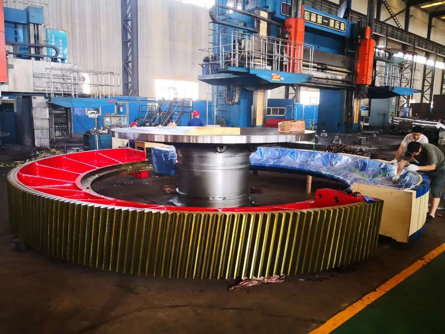 Luoyang CIC professional factory cast steel ZG35SiMn  Segment large diameter girth gear for cement plant