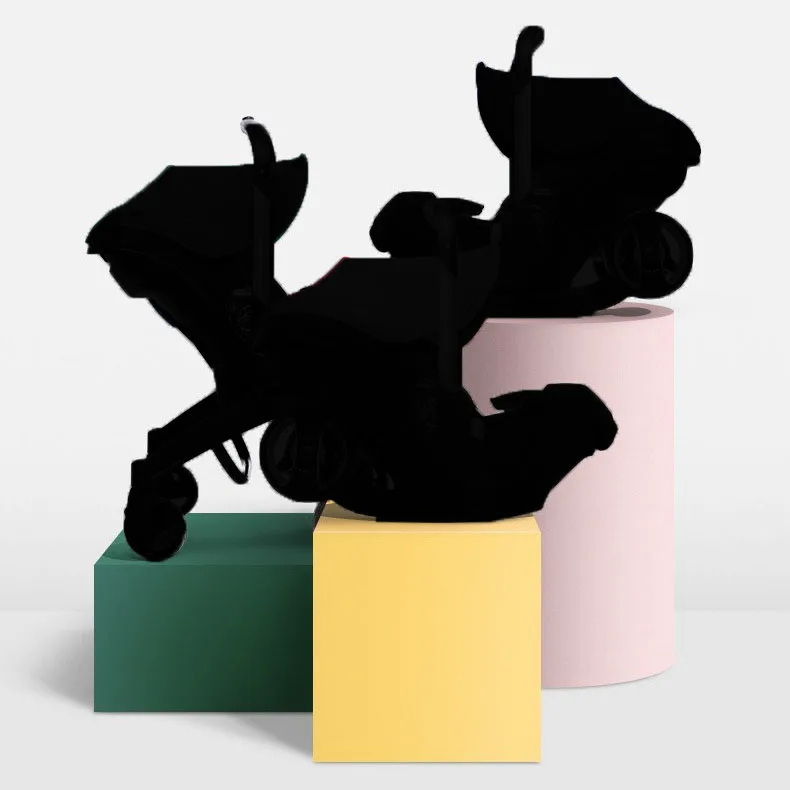 Foldable Multifunctional infant High landscape Two way portable folding prams car set baby cart baby stroller 0-36 months