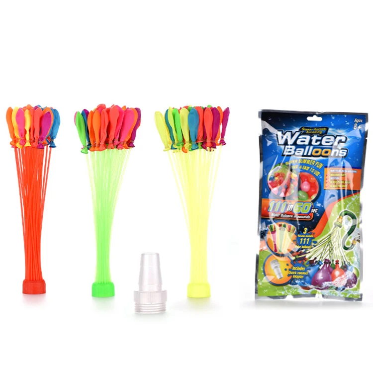 Горячая Распродажа дешевых летних праздничных 111 быстрозаполняющих самоуплотняющихся водяных шаров