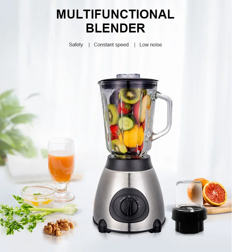 Y66 Stainless steel Glass Grinder Multifunctional home kitchen appliances Electric fruit smoothie Food Juicer Blender Blender