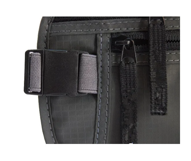 BSCI Factory Custom Slim Passport Holder RFID Blocking Travel Wallet Pouch Waist Money Belt