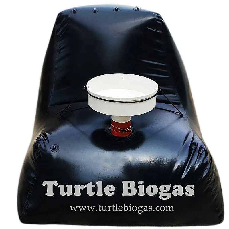 Turtle Biogas 3.0m3 cheap household biogas plant digester biogas pond