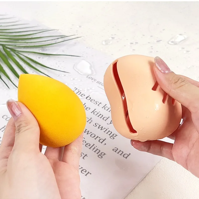 Breathable Makeup Sponge Silicone Travel Case