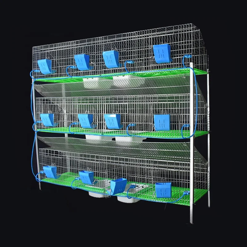 Indoor Rabbit  Farming Cage  Commercial Breeding Farm