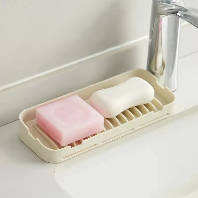 Silicone Soap Dish Kichen Sttorage Tray Soap Sponge Holder for Shower Bathroom Use Versatile Soap Dishes