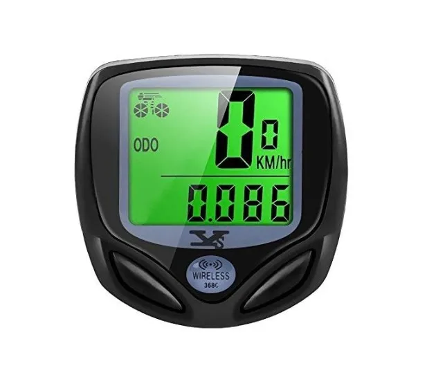 
Bicycle Bike Speedometer and Odometer Wireless Waterproof Cycle Bike Computer with LCD Display & Multi-Functions by YS 