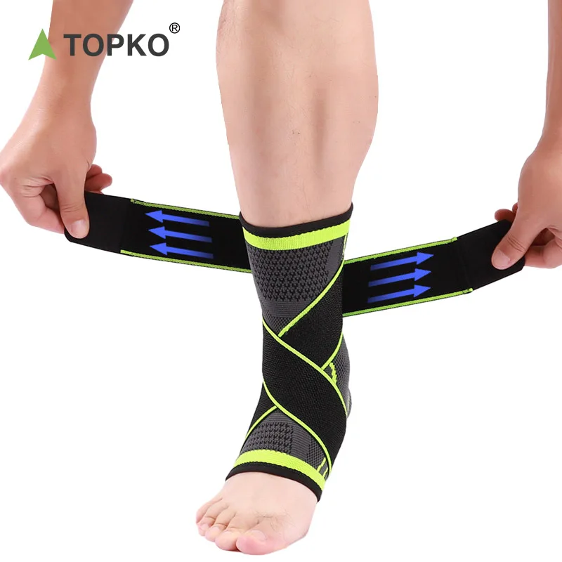 TOPKO Sports Ankle Sleeves Support Compression Ankle Brace