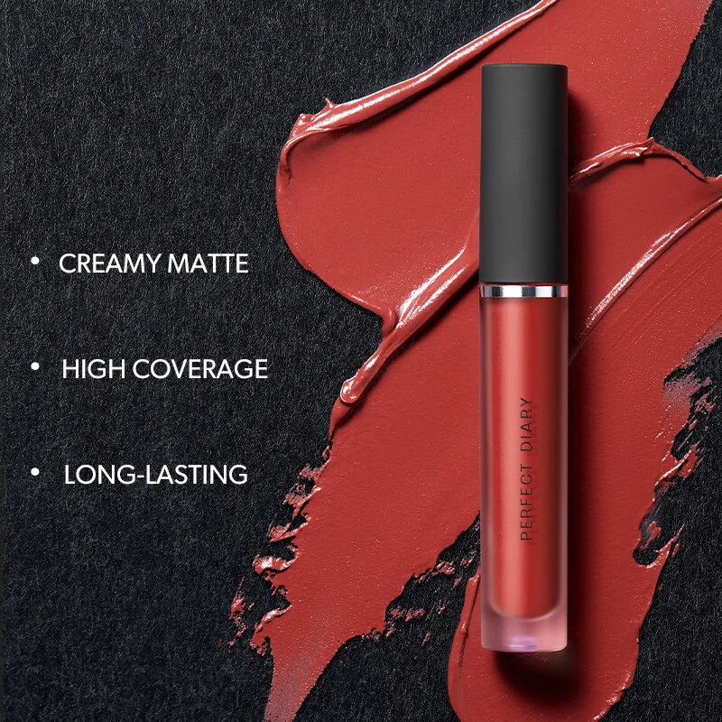 Perfect Diary DreamMatte Lipstick long lasting beautiful design clear square tube lip gloss  wholesale  cute lip gloss
