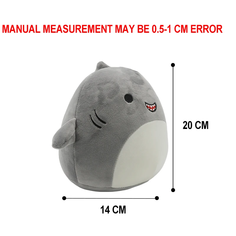 Creative Design 20CM Soft Elastic Plush Logo Customized Shark Plush Dolls Toy Animal Children Toys Cute Plush Toys