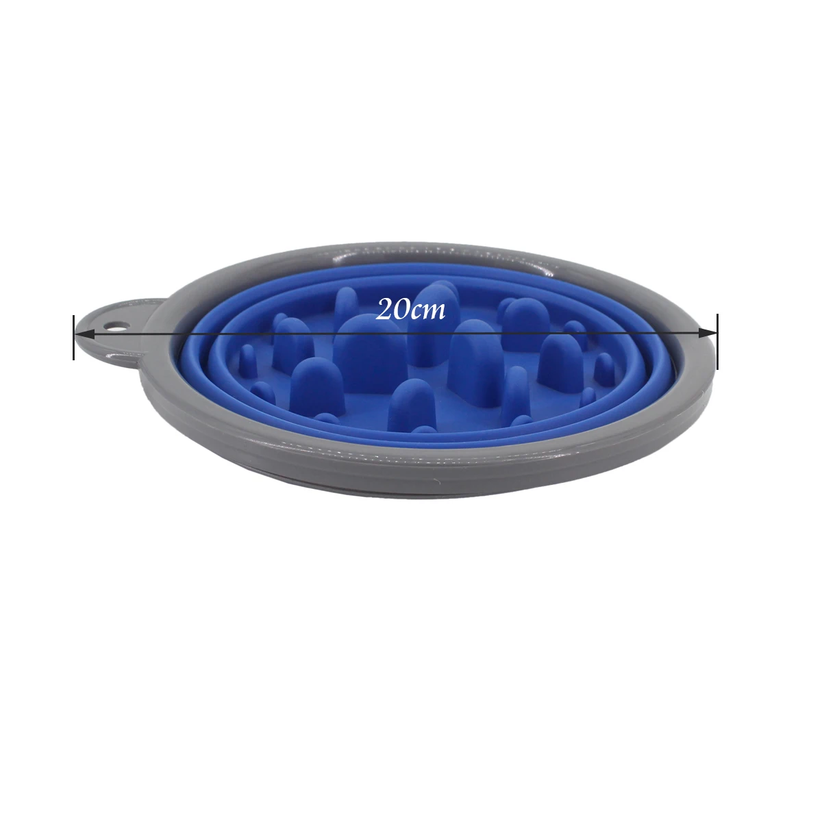 Portable Dog Slow Feeder Bowl Collapsible Silicone Stop Bloat for Pet for Travel,Outdoor,Home