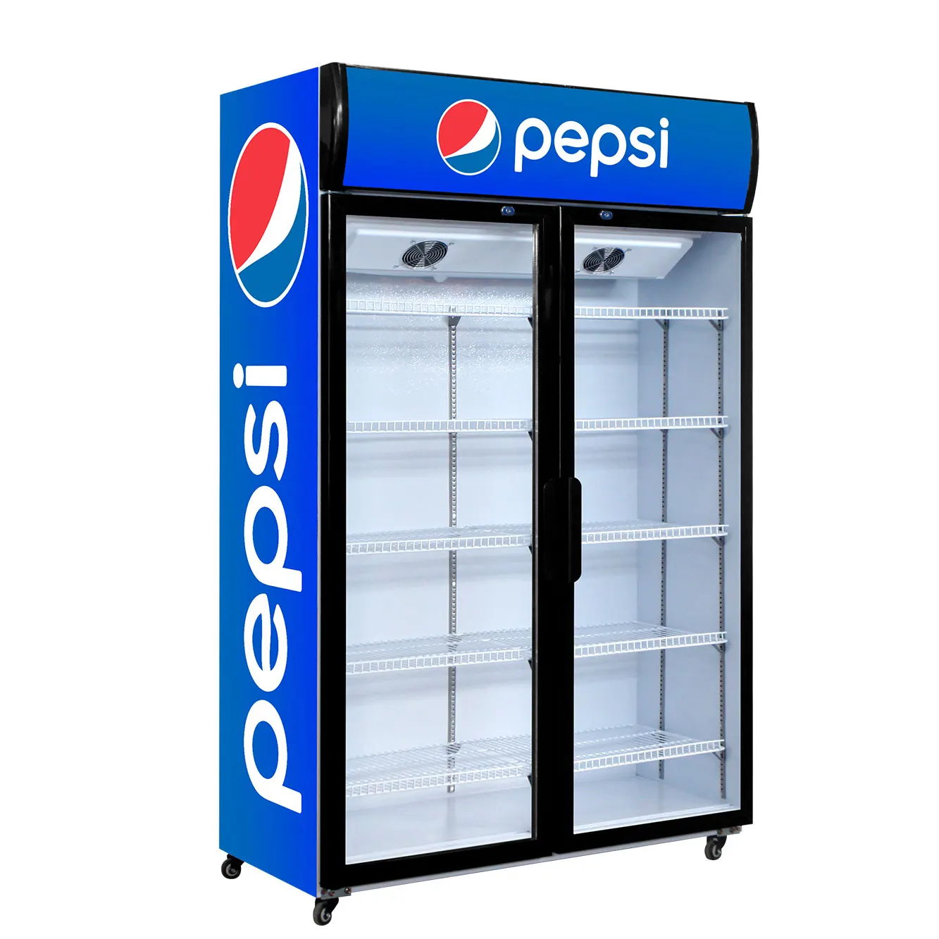 Двухдверный холодильник Pepsi с воздушным охлаждением горячая распродажа хорошего качества прилавок для