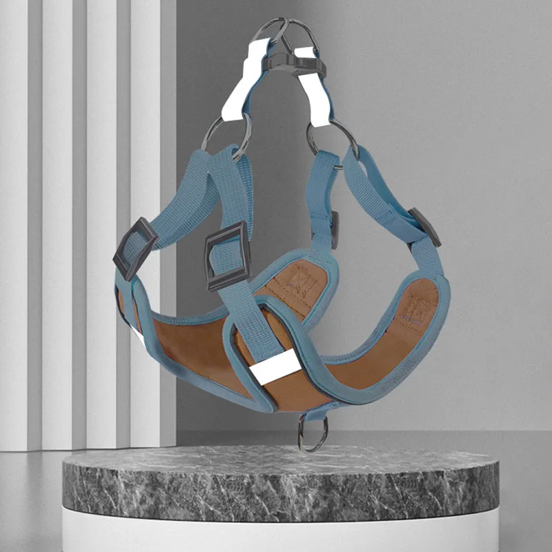 Wholesale Reflective No Pull Adjustable Pet Leash Anti-break Vest Type Chest Strap Security Pet Harness for Outdoor Walking