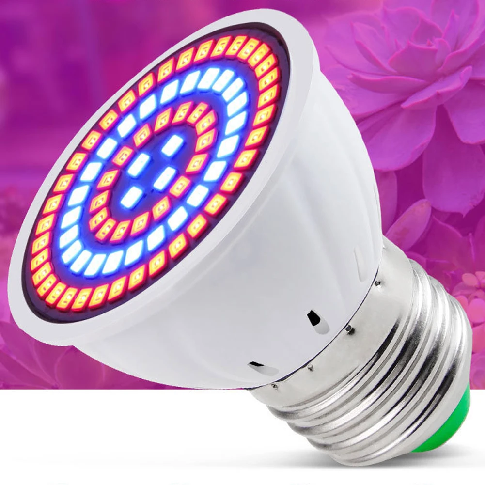 Led Grow Light Bulb Full Spectrum Plant Light Bulb 220V E27 Grow Plant Lamp for Hydroponic Garden Succulent Veg Flower Vegetable