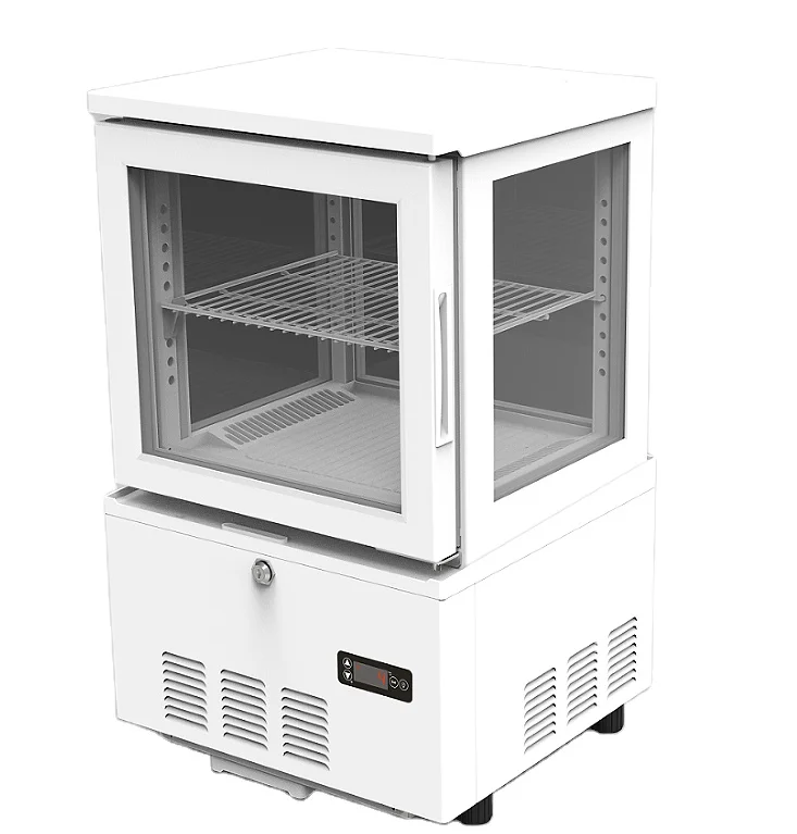 SC-78C Four Glass Sided Display Fridge Mini Refrigerator Cake Display Cake Showcase