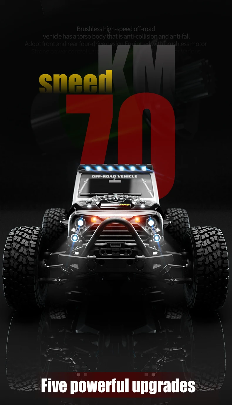 1/16 JJR/C Q117C Full Scale Brushless High Speed Off-Road Wrangler rc drifting cars for adults with high speed