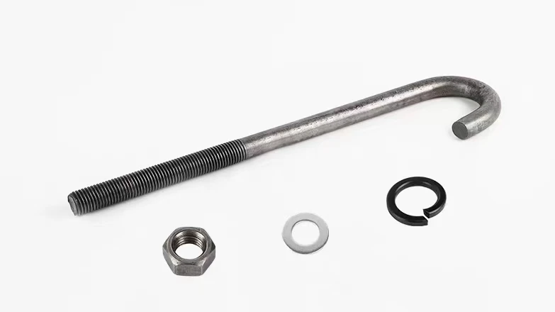 Machine J Hook J Bolt Four-Component Set Roofing Bolt DIN Standard Foundation Bolt Anti-corrosion Wear Resistance M6-M30
