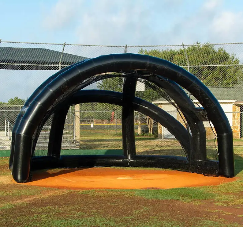 Black AIR Tight Inflatable Turtle Backstop rude american Inflatable Baseball and Softball Batting Cages price