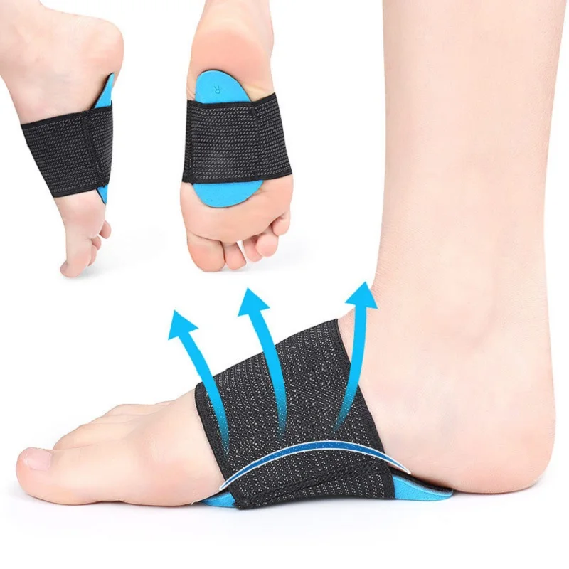 Cheap Unisex Relief Plantar Fasciitis Eva Arch Support Half Pad Splint Plus Brace Compression Arch Support Brace