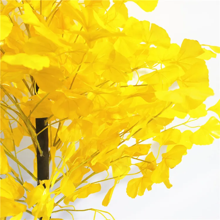 
Wholesale 1.35M Factory price artificial plastic ginkgo tree Ginkgo Tree leaves for home decoration 