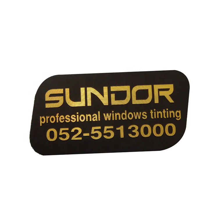 New Cheap Custom Logo Ebossed  Aluminium Metal Nameplate