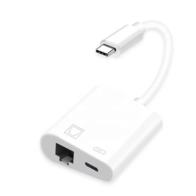Usb C gigabit network card 10 100 1000M lan network Ethernet adapter USB C PD hub Type C To Rj45 Ethernet Adapter