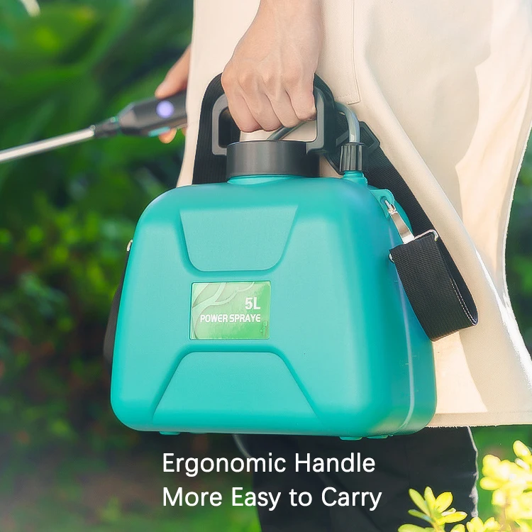 Handheld Spraying Water Wand Rechargeable Battery Powered 1.35 Gallon 5 Liter Electric Sprayer for Garden Planting