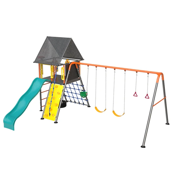 Play set amusement metal slide swing outdoor playground equipment