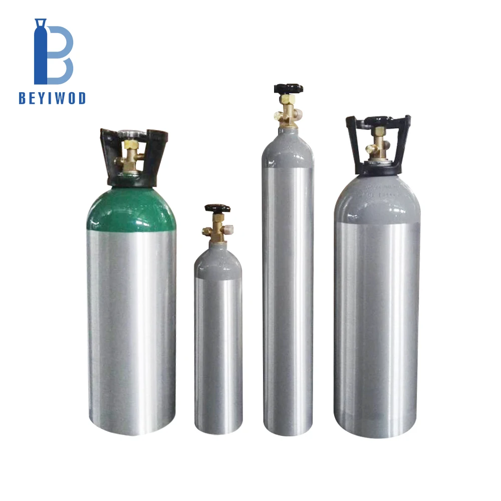 ME 4.6L Breathing oxygen cylinder with aluminum material for Oxygen cylinder prices with CGA870 Valve and Click Regulator
