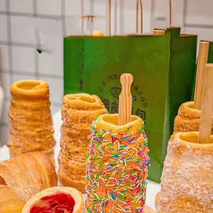 8pcs rotary electric kurtos chimney cake oven kurtos kalacs machine chimney cake machine