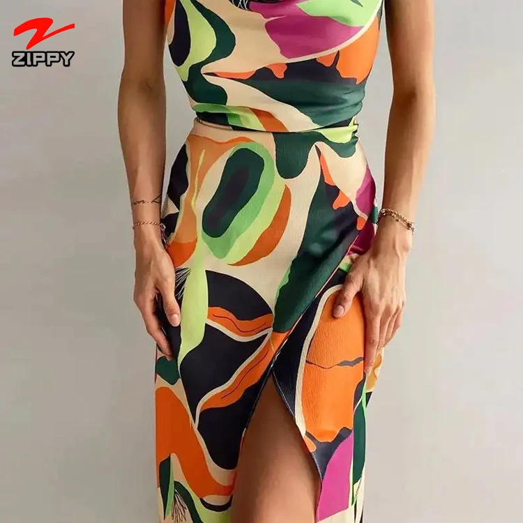 wholesale cotton floral print graduation mini evening grown dress for ladies new fashion 2022