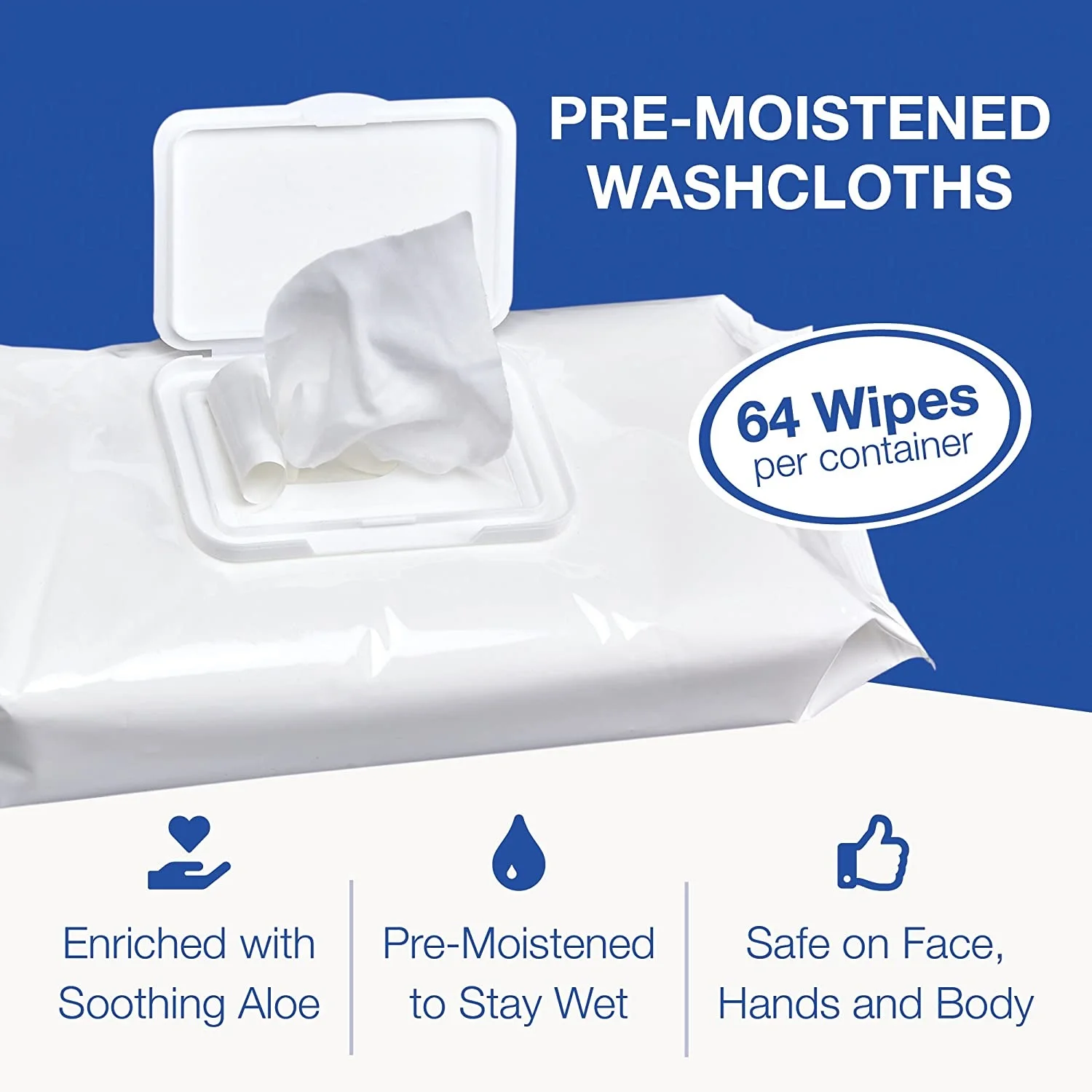 Pre Soaped Sponge for waterless bath incontinence shower wipes Bath Cleansing Washcloths Fresh up No-Rinse Bathing Wipes OEM