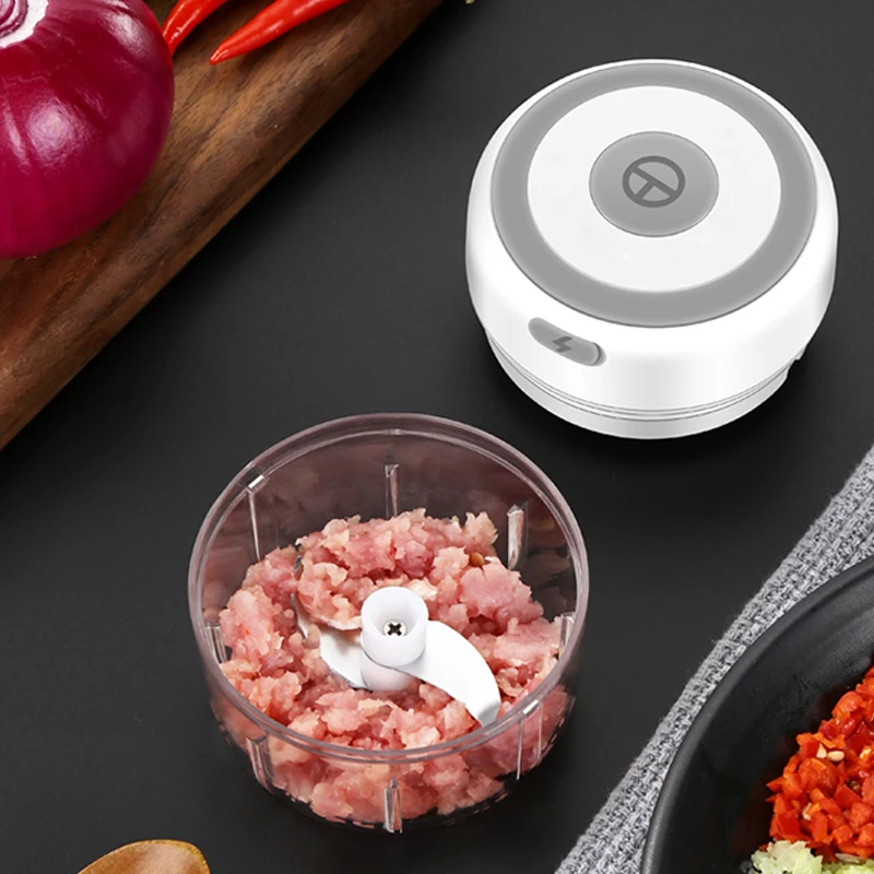USB mini Electric Garlic Chopper Dropshipping Mini Food Chopper Easy to Clean Seasoning Hot Sale