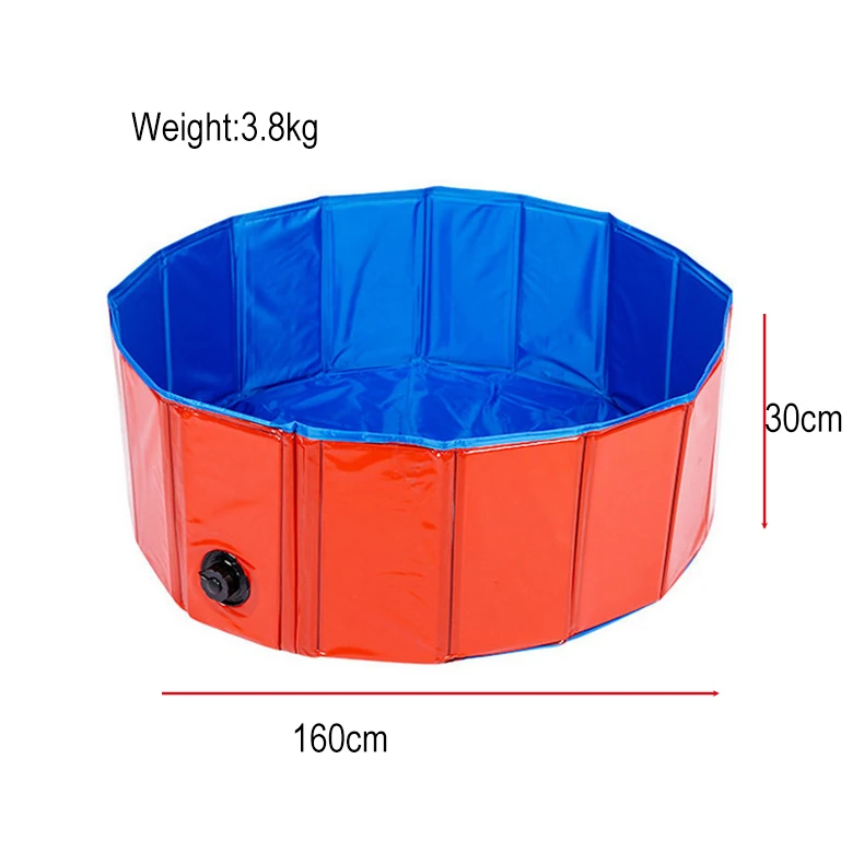 2023 New design indoor outdoor foldable portable large pet dog home bathtub dog swimming pool dog water toy