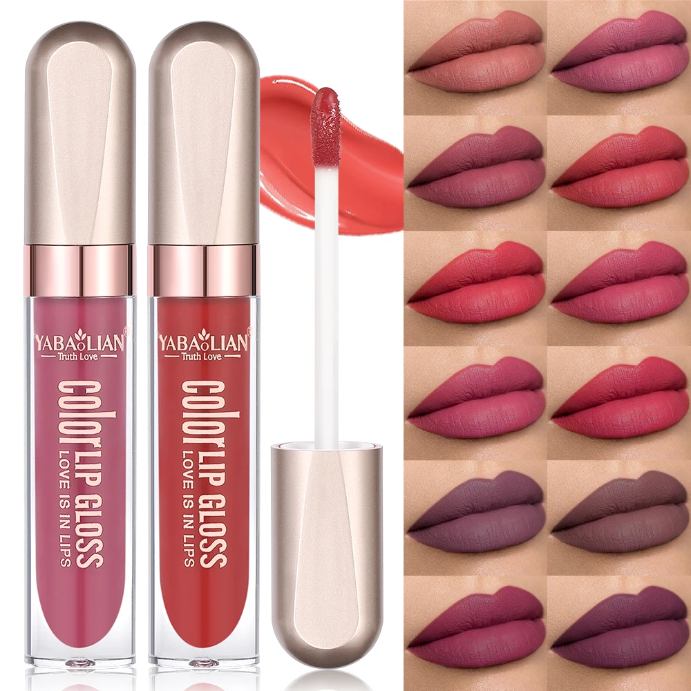 Matte Liquid Lipstick 24colors Waterproof Liquid Lipsticks Makeup Long Lasting Lip Gloss for Lip Makeup for Women and Girls