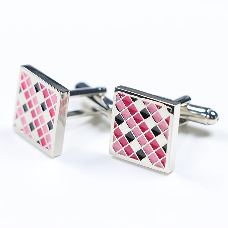 French cufflink set Customised Logo Metal Cuff Links Men