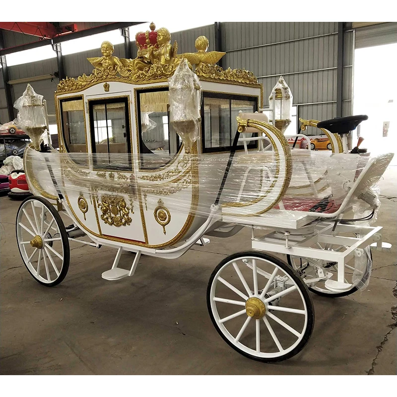 Christmas Wedding Pumpkin Cart Can Customized Electric Royal Horse Carriage
