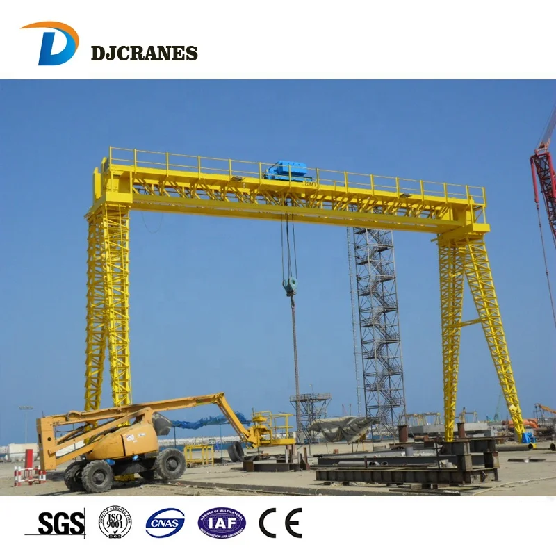 Factory price top running mg model double beam electric gantry crane price