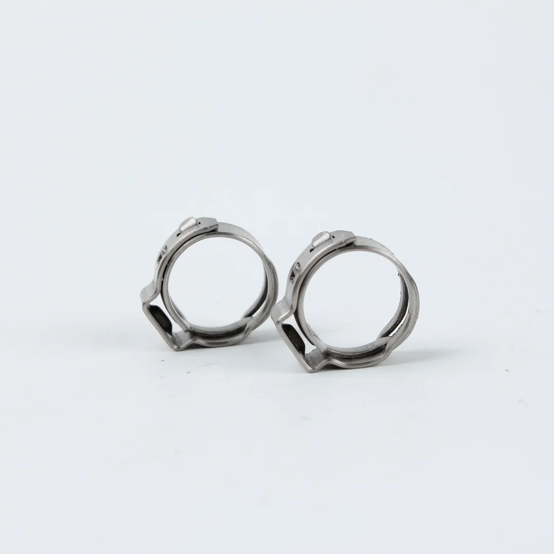 Stainless steel pipe clamp manufacturer direct sales Customized wholesale stainless steel single ear hose clamp