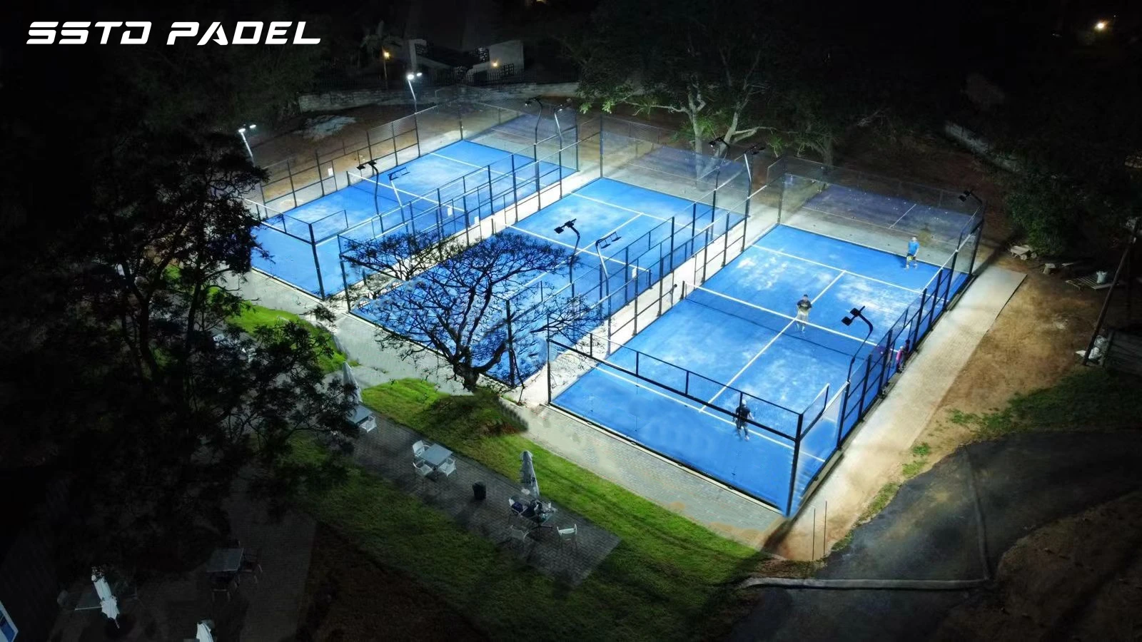 10x20m professional classic padel court good quality outdoor paddle court with artificial padel tennis grass
