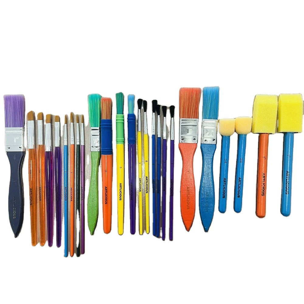 25 sets of oil painting brushes  Custom colors and sizes  The package can be customized as shown in the figure