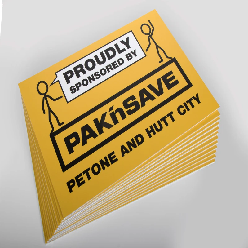 Wholesale Custom Made Shape PP Material Corrugated Plastic Sign Board Printing Coroplast Yard Signs 18x24 with H-Stakes