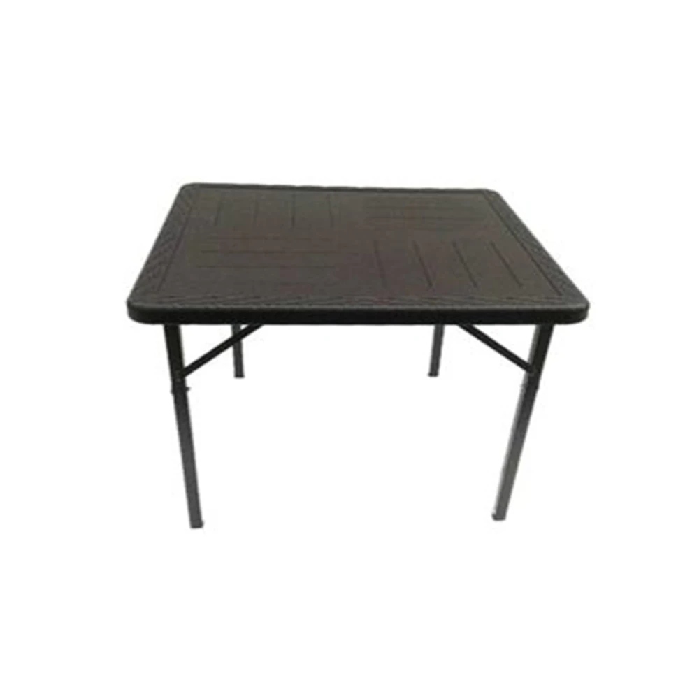 Plastic folding table square block pattern 80cm