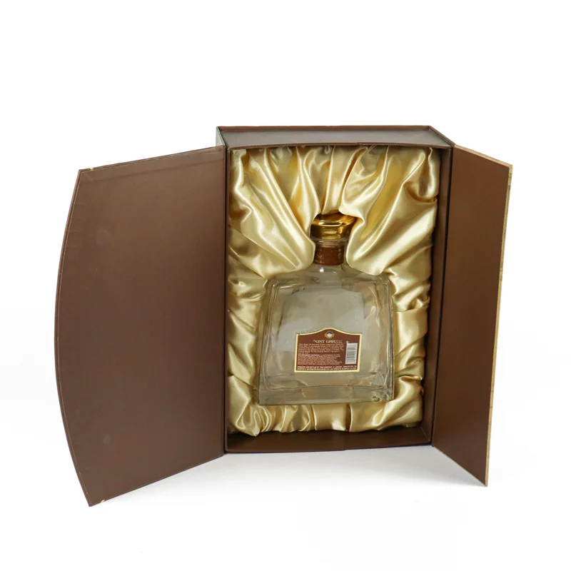 Biodegradable packaging box creative packaging luxury wine alcohol gift box cardboard whiskey wine bottle paper box