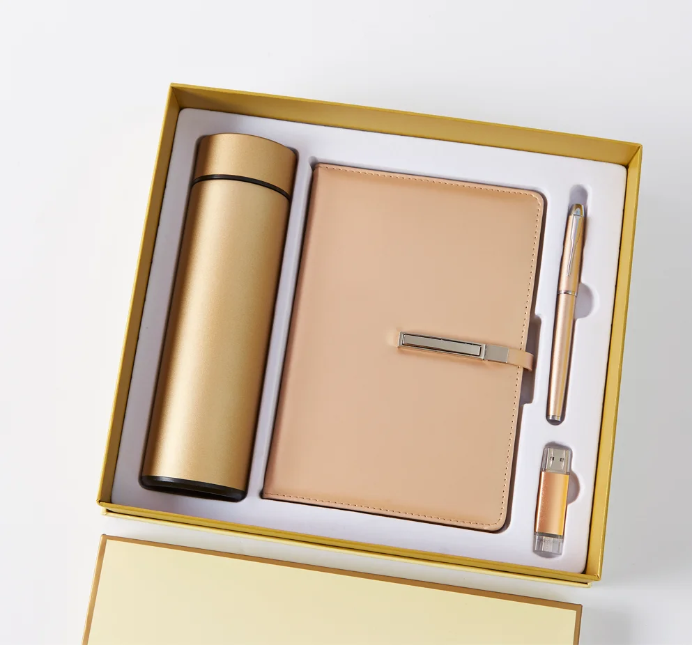 Best seller New design 4 in 1 Premium Business Gift Set Luxury Pen bottle  notebook Corporate Gift Set