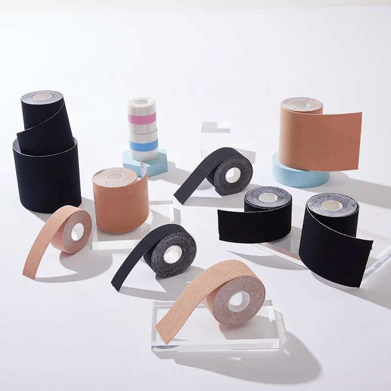 Хлопковое спандекс 2 дюйма липкие одноразовые DIY сексуальное нижнее белье бюстгальтеры грудные пирожки лента для груди