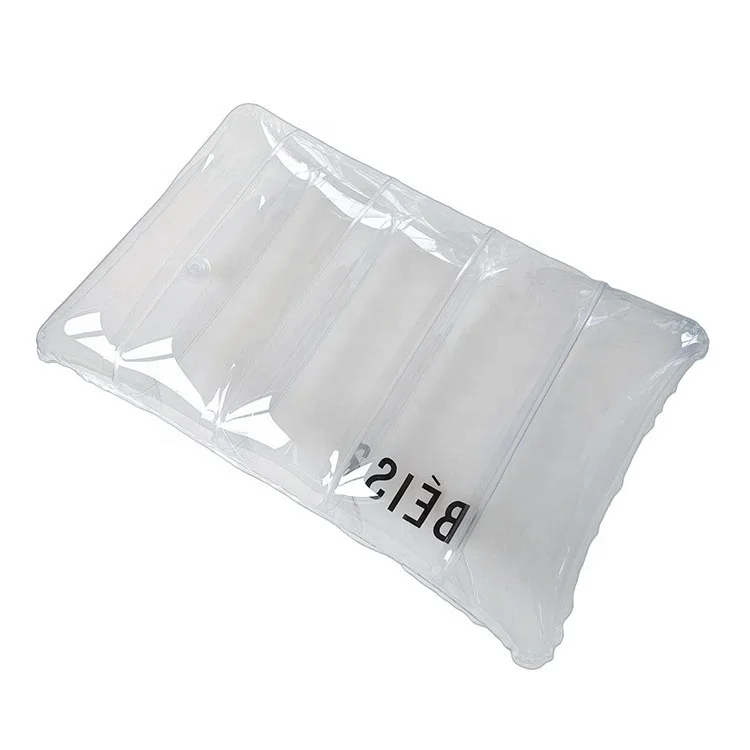 Portable Beach Head Rest PVC Car Camp Plane Cushion Double Sided Hotel Inflatable Travel Air Pillow