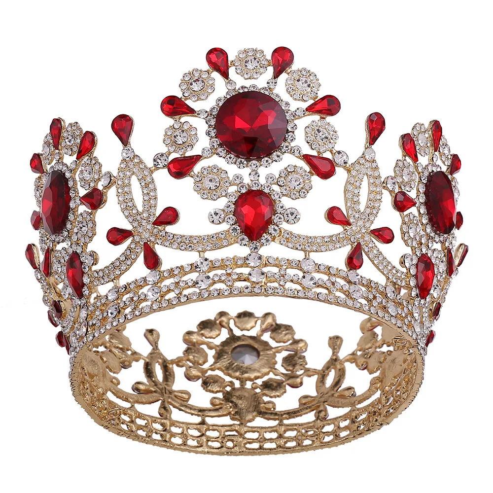 Large size Global Beauty Pageant Crown round World Beauty Contest Princess champion crown